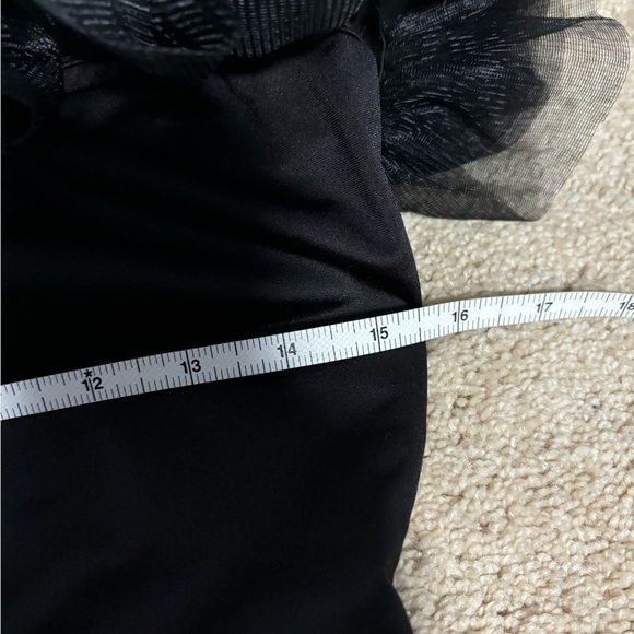 SHEIN Bae- black ruffle off the shoulder bodysuit - Picture 4 of 12